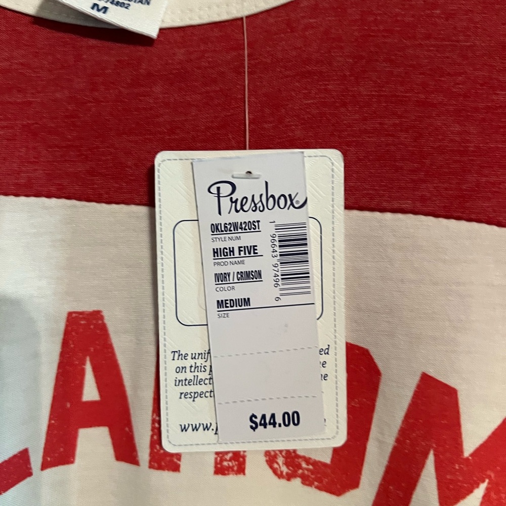 OU Raglan Top - Picture 2 of 3